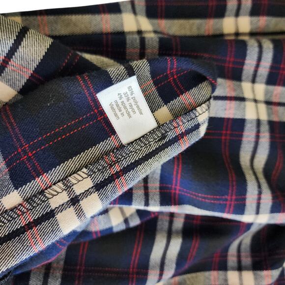 Lane Bryant Womens Perfect Drape Wide Leg Pants Plus Size 26 Plaid High Rise - Picture 8 of 13